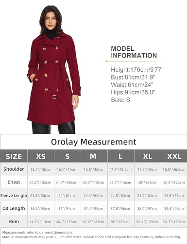 Women's Mid-length Double Breasted Trench Coat with Belt J698187