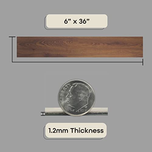 10-Pack (15 Square Feet) Self-Adhesive Wood Plank Floor Tile U942
