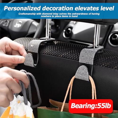 27PCS Bling Car Accessories Set with Reinestone Crystal Steering Wheel Cover U370