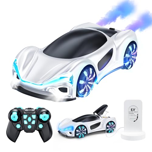 2.4GHz RC Drift Car with Cool Lights, Music & Spray Effects J10819