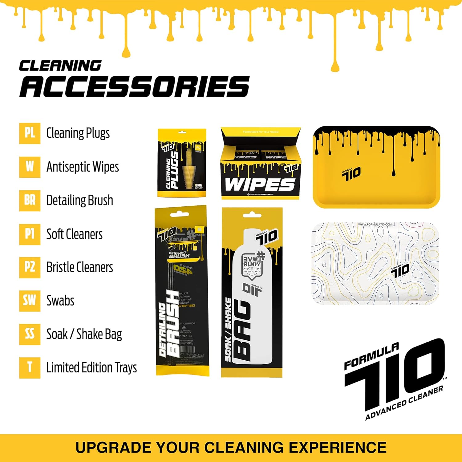 Formula 420 Bundle Pack : 1 Original Cleaner 12 oz, 1 Daily Use 16oz Concentrate makes 32oz & 1 Soak-N-Rinse 16 oz (3 bottles) H6758