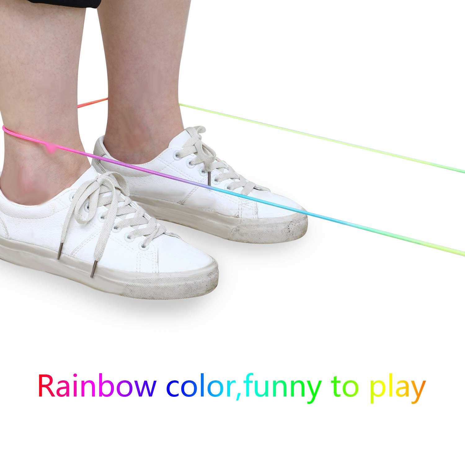 Colorful Stretch Rope Elastic Fitness Game D791
