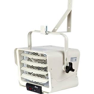 7,500 Watt Wall Mounted Electric Forced Air Heater with Remote Controlled Thermostat J9528