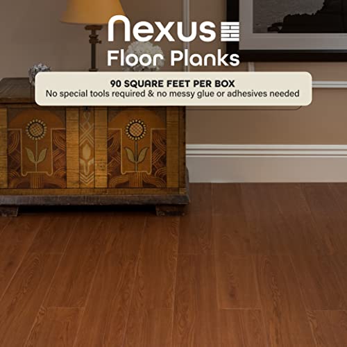 10-Pack (15 Square Feet) Self-Adhesive Wood Plank Floor Tile U942