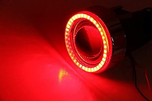 3-Inch Projector Fog Light Kit with 40-SMD Red LED Halo Ring N238