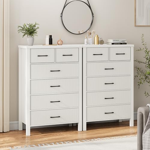 Natural Oak 6 Drawer Wood Dresser T413