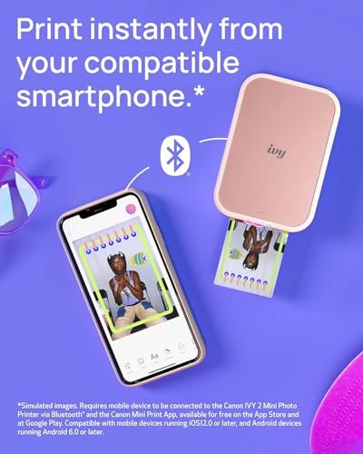 Blush Pink Mini Photo Printer Z75316