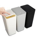 Grey 3 Pack Bathroom Trash Can with Lid Set J7862