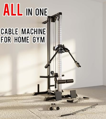 Cable Machine with Leg Holder, LAT Bar, Foot Board Accessories Y363880