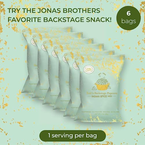 1 Ounce Pack of 6 Popped Popcorn Snack Bags J1811