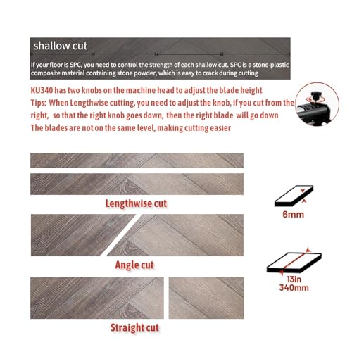 13" Pro Vinyl Floor Cutter for LVP, LVT, SPC, PVC, VCT, WPC and Rigid Core Vinyl Plank Flooring O417879