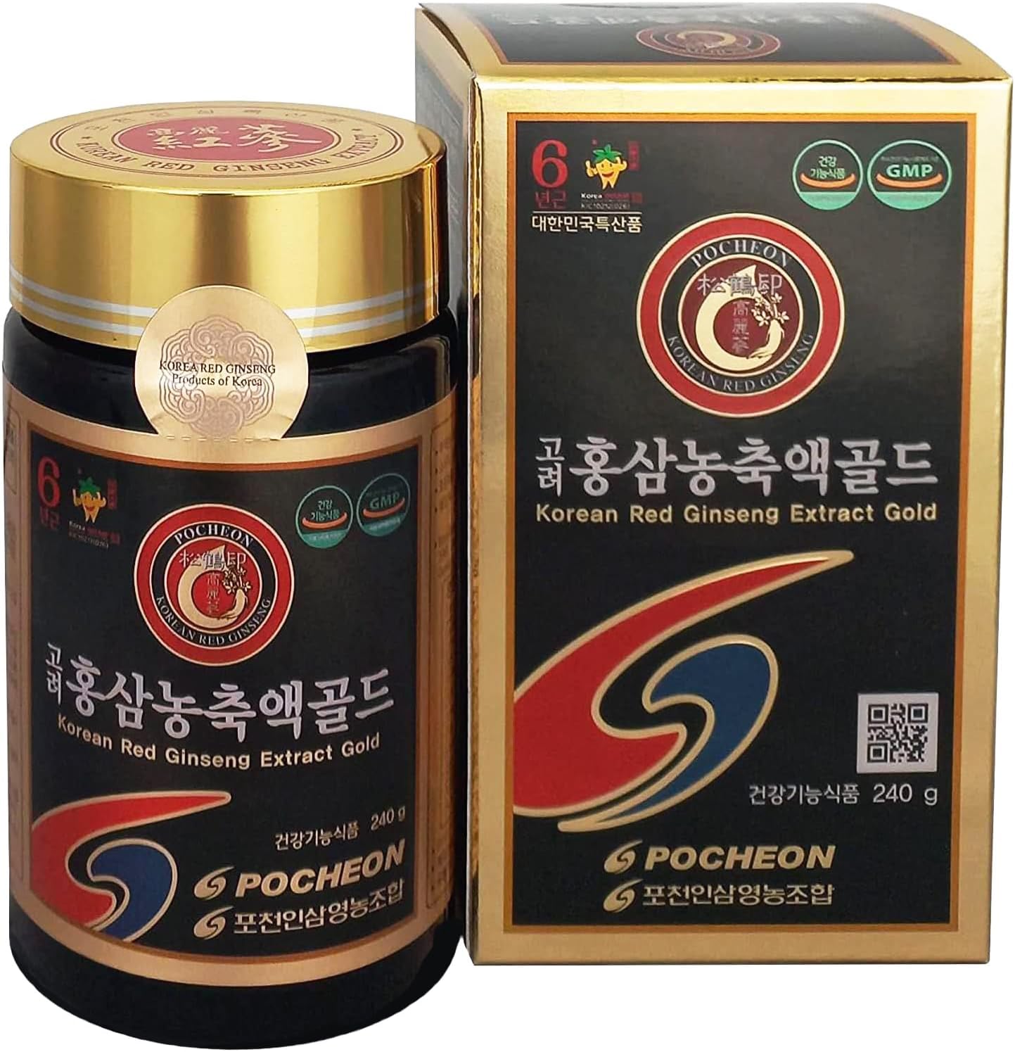 100% Pure Korean 6 Years Root Panax Red Ginseng Extract Gold, 240g (8.5oz) L239041