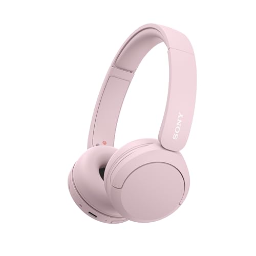 Pink Wireless On-Ear Headphones with Microphone D29449