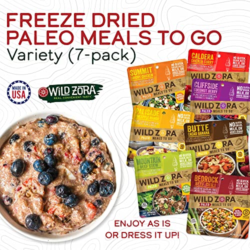 Variety 7-pack Freeze Dried Meals D445