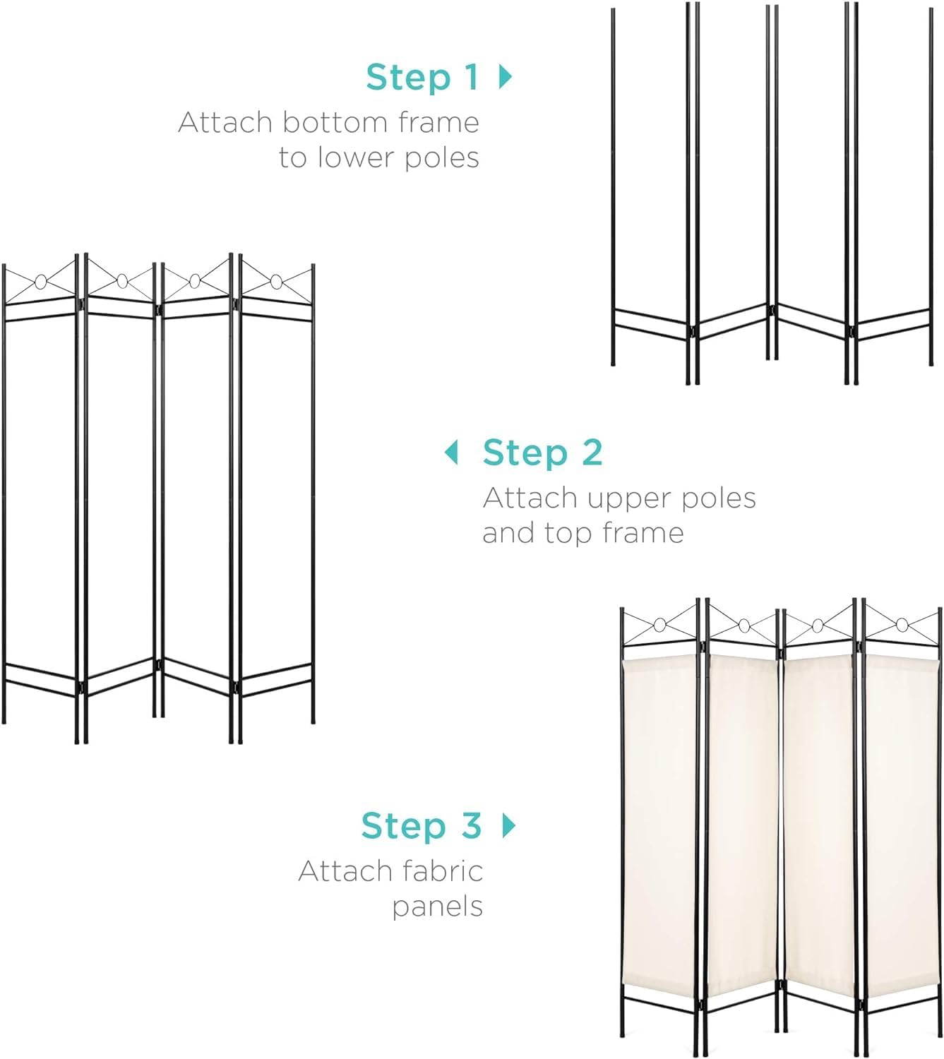 4-Panel Room Divider S62254