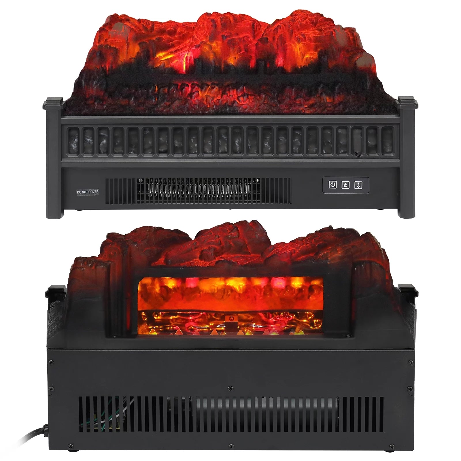 23IN Electric Fireplace Heater with Remote Control H633