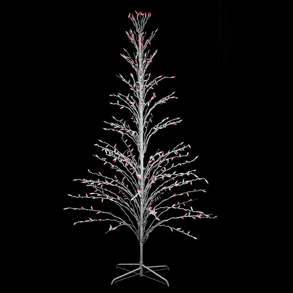 White Cascade Twig Tree Christmas Outdoor Decoration I96731