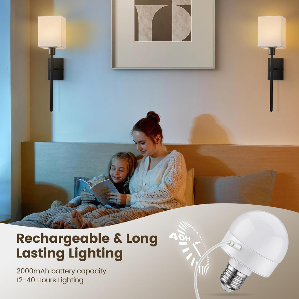 Battery Operated Wall Sconce Set of 2 A85778