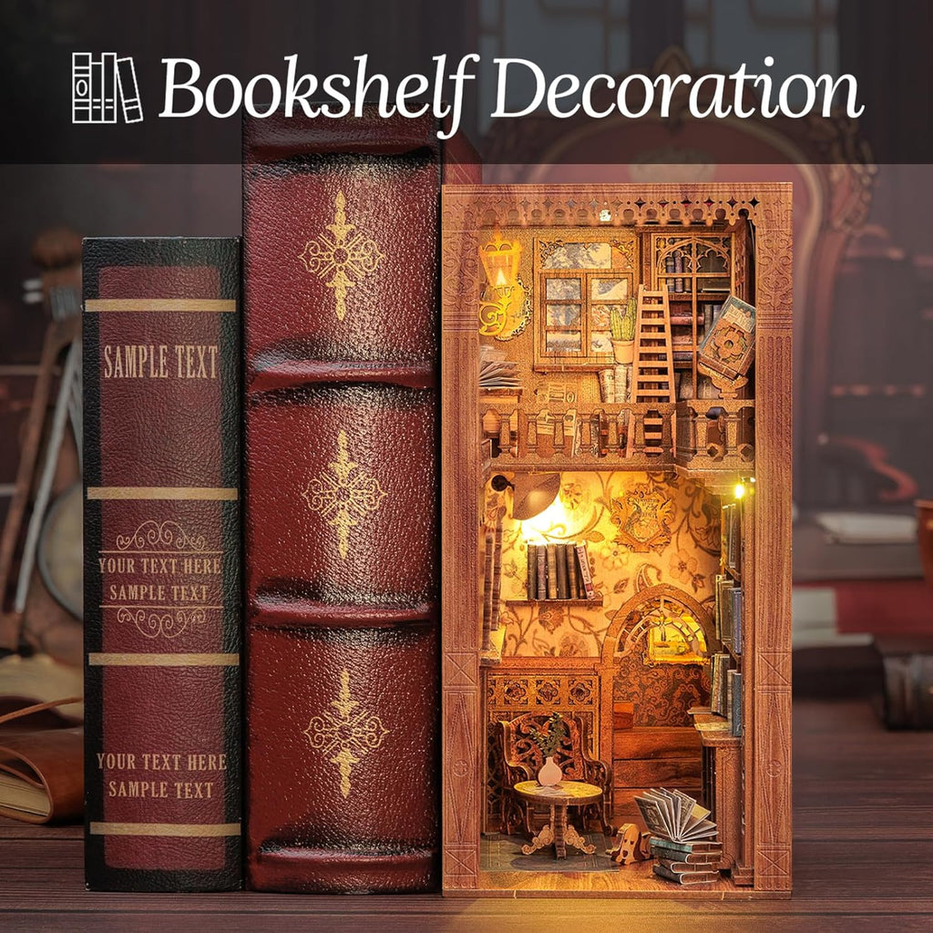 Book Nook Kit - DIY Miniature House Dollhouse Kit with LED Light R27499