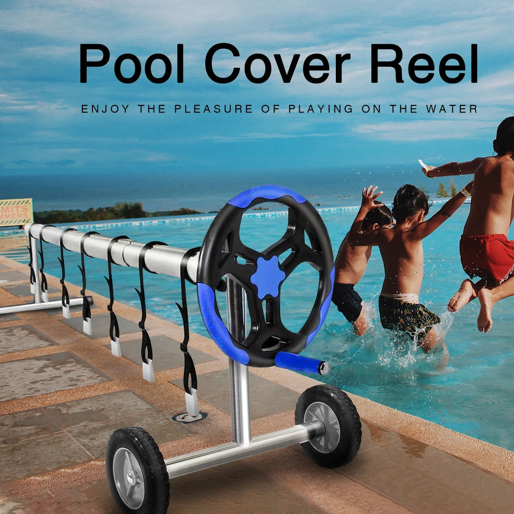 20 Ft Aluminum Pool Cover Reel Set (Blue) W664890