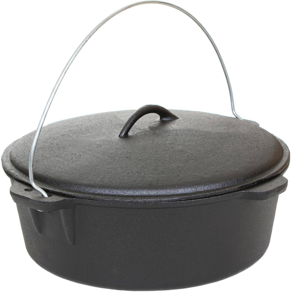 12-Quart Seasoned Cast Iron Dutch Oven W666