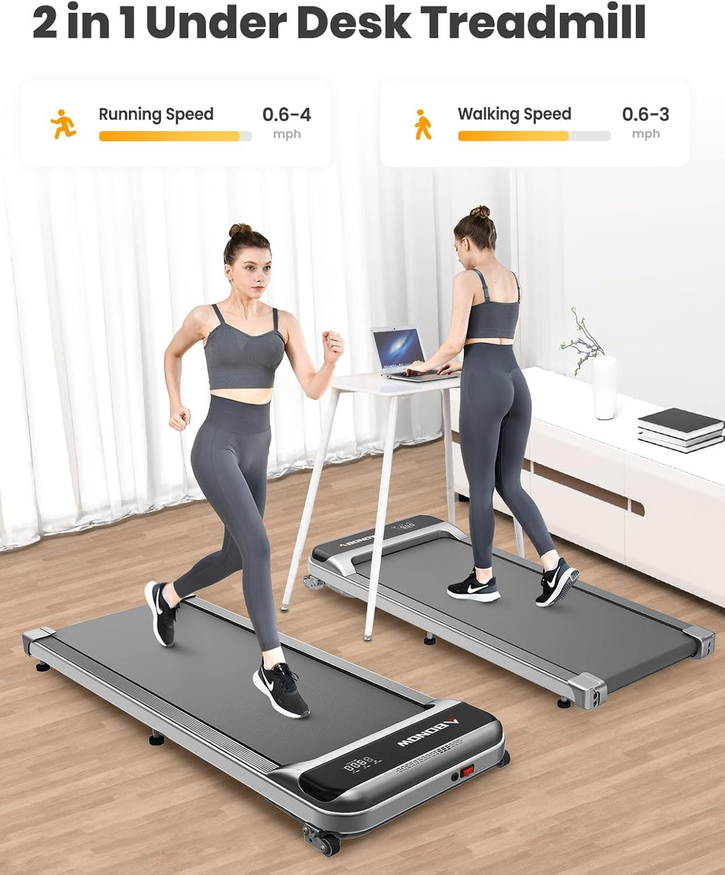 Under Desk Treadmill with Remote Control N27383
