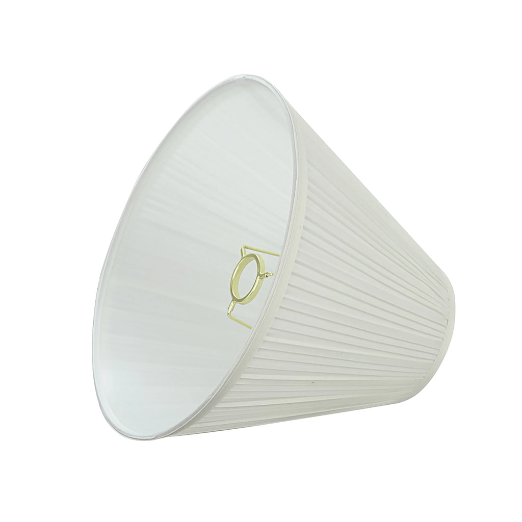 Transitional Pleated Empire Shape Lamp Shade in Off White, 11-1/2" Wide Z87524