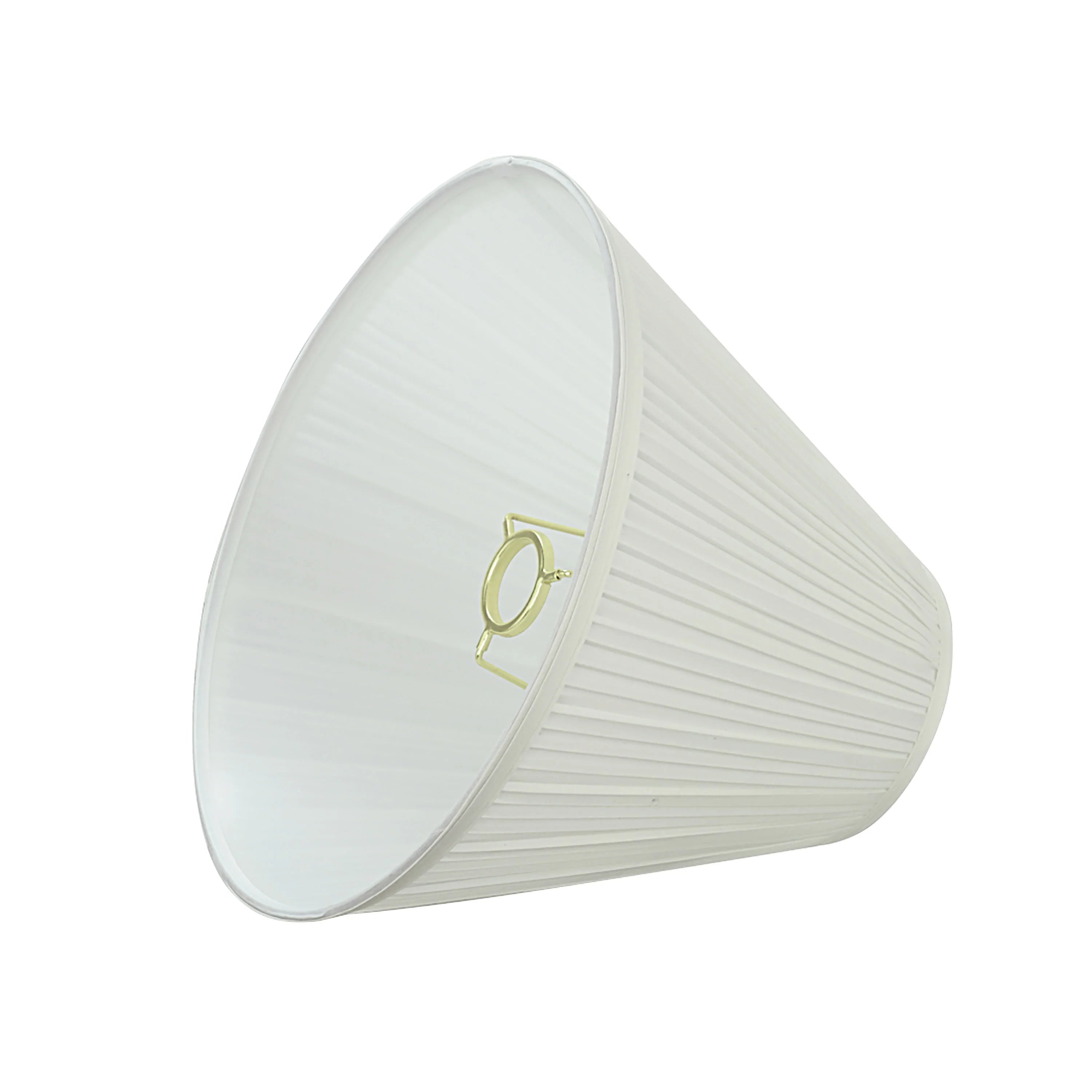 Transitional Pleated Empire Shape Lamp Shade in Off White, 11-1/2" Wide Z87524