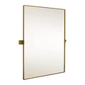 24x36 inch Gold Metal Framed Rectangular Pivot Mirror X745