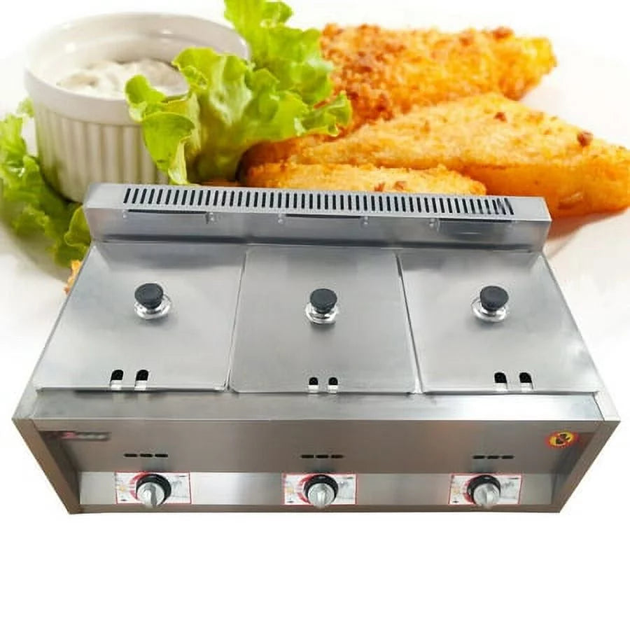 Commercial Propane Deep Fryer Countertop 18L Gas Fryer E863164
