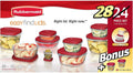 28 Piece BPA-Free Plastic Food Storage Containers W34599