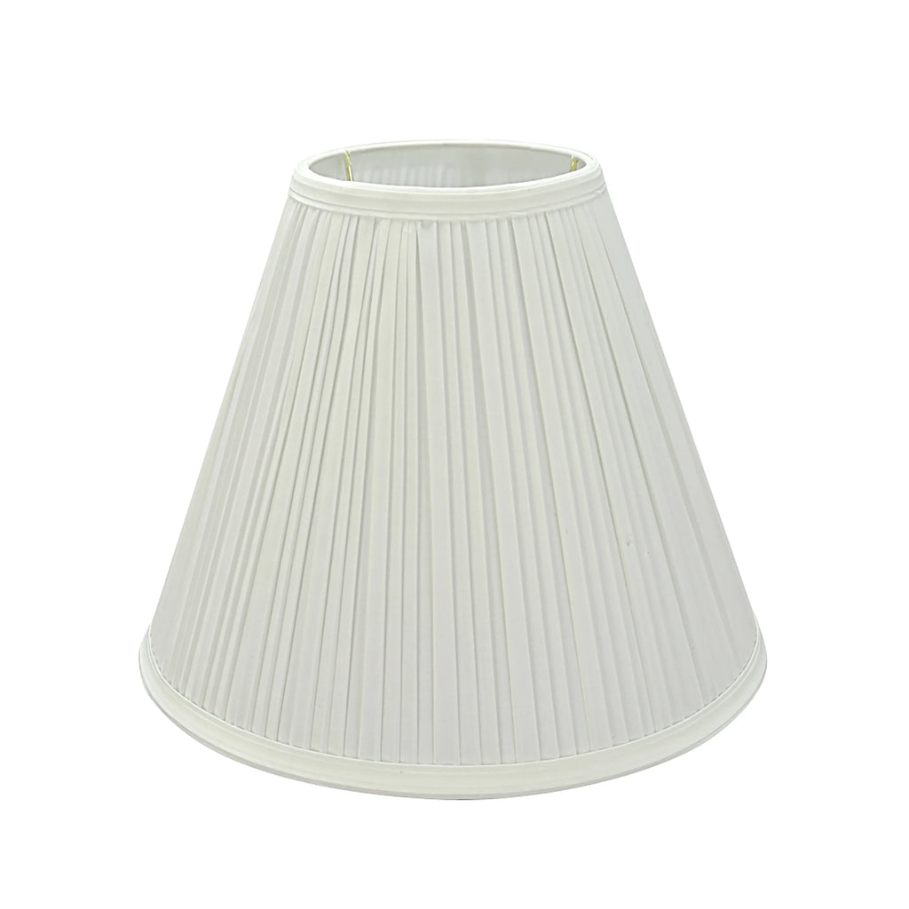 Transitional Pleated Empire Shape Lamp Shade in Off White, 11-1/2" Wide Z87524