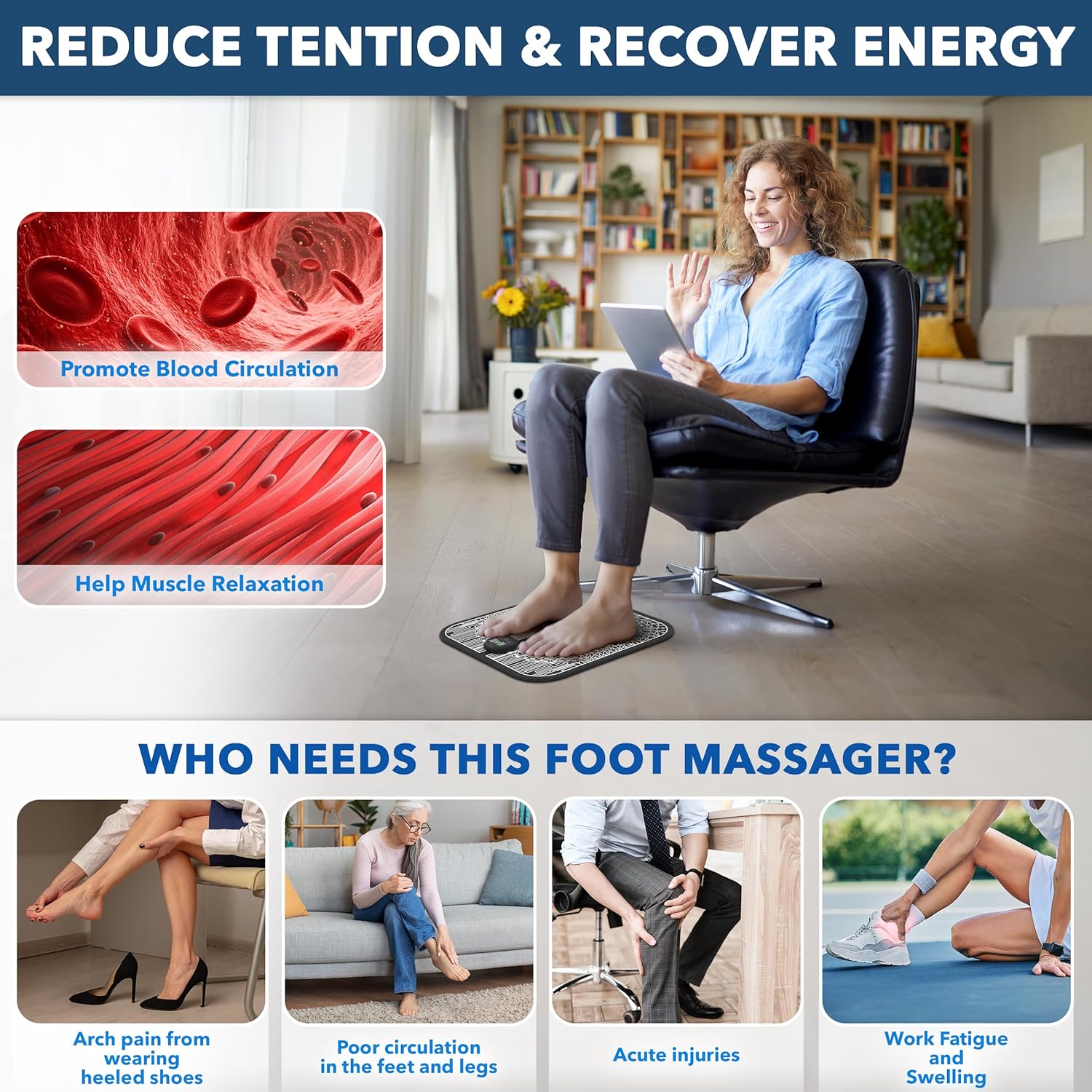 EMS Foot Massager Mat J28601