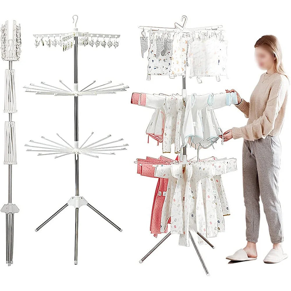 360 °Rotation Tripod Drying Rack Laundry Hanger L81463