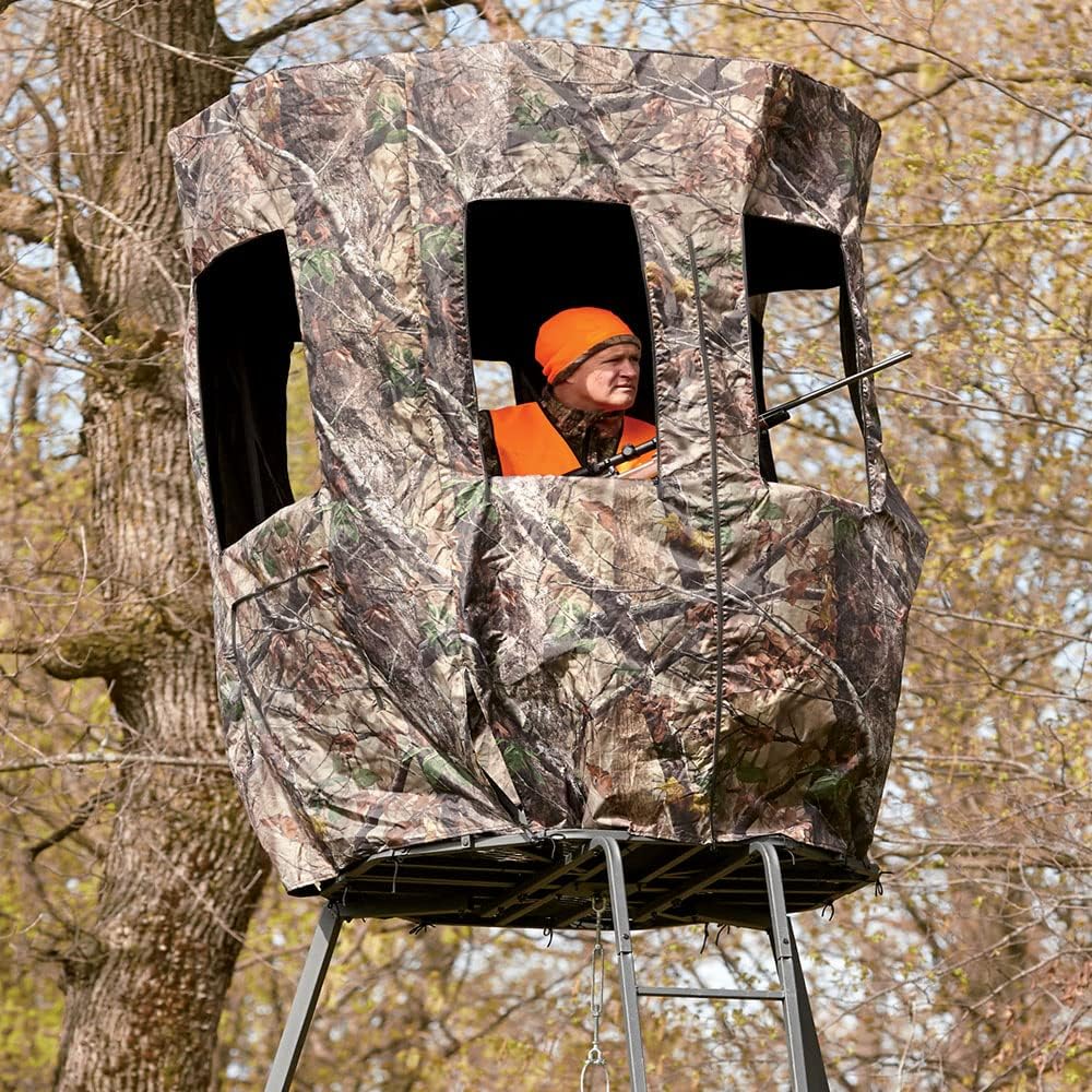 20' Tripod Hunting Deer Stand Cover, Camo T164