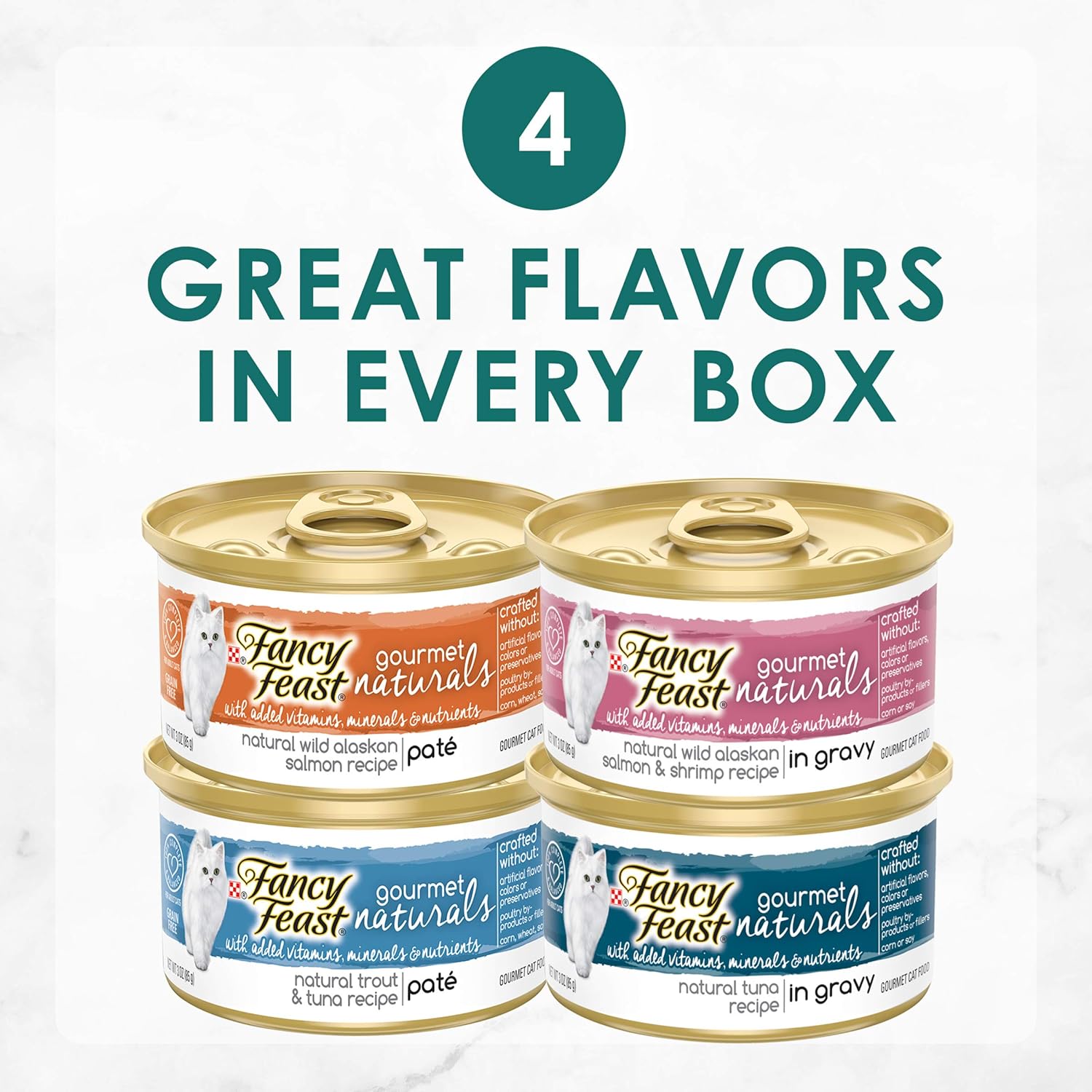 Wet Cat Food Variety Pack Seafood - (Pack of 30) 3 oz. Cans S77406