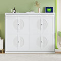 Gray Queen Size Murphy Bed with Sofa and Cabinet M680029