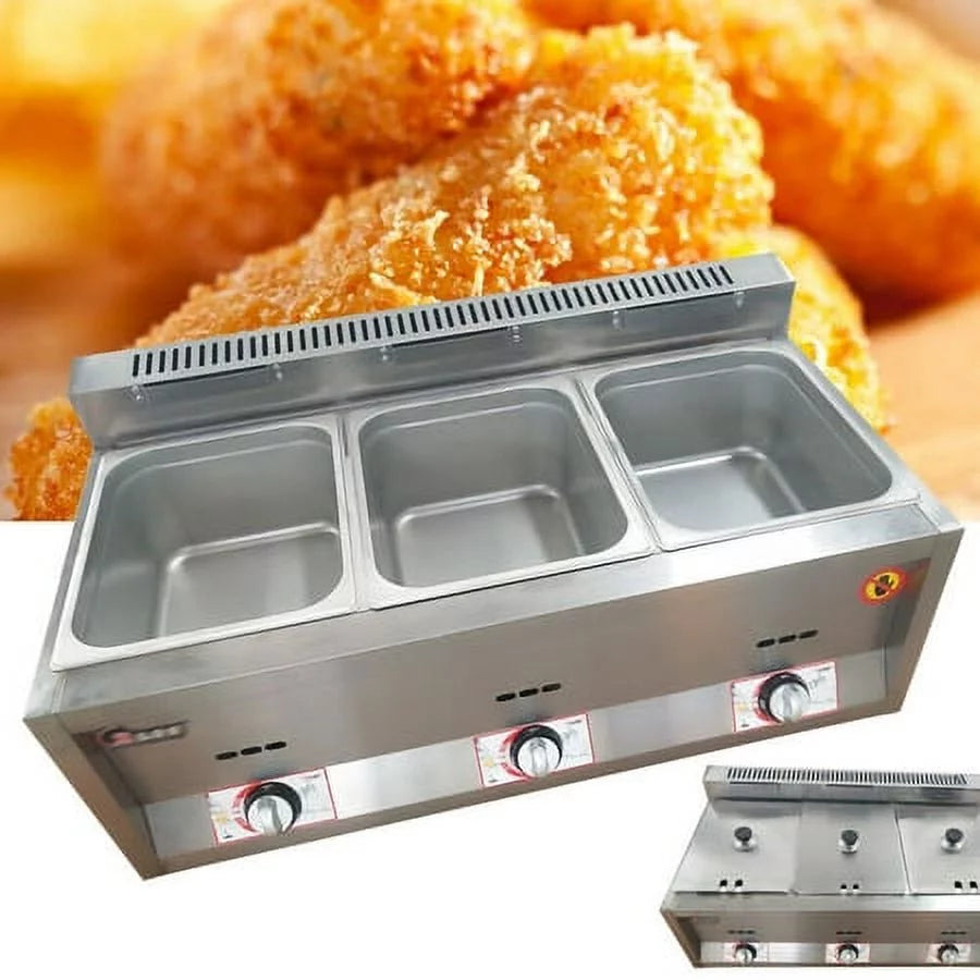 Commercial Propane Deep Fryer Countertop 18L Gas Fryer E863164