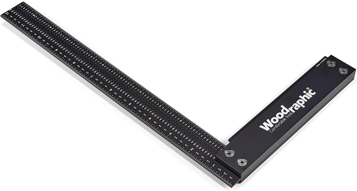 12-inch Aluminum Steel Precision Square Ruler D4787