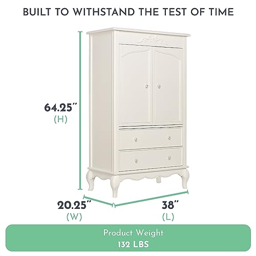 Ivory Lace Armoire O8560