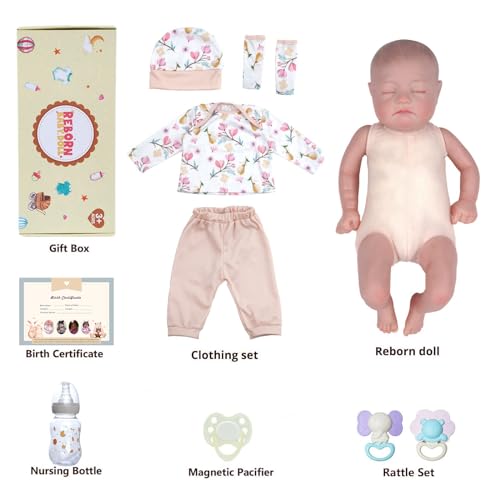 20-Inch Sleeping Soft Body Realistic Newborn Baby Doll V84360
