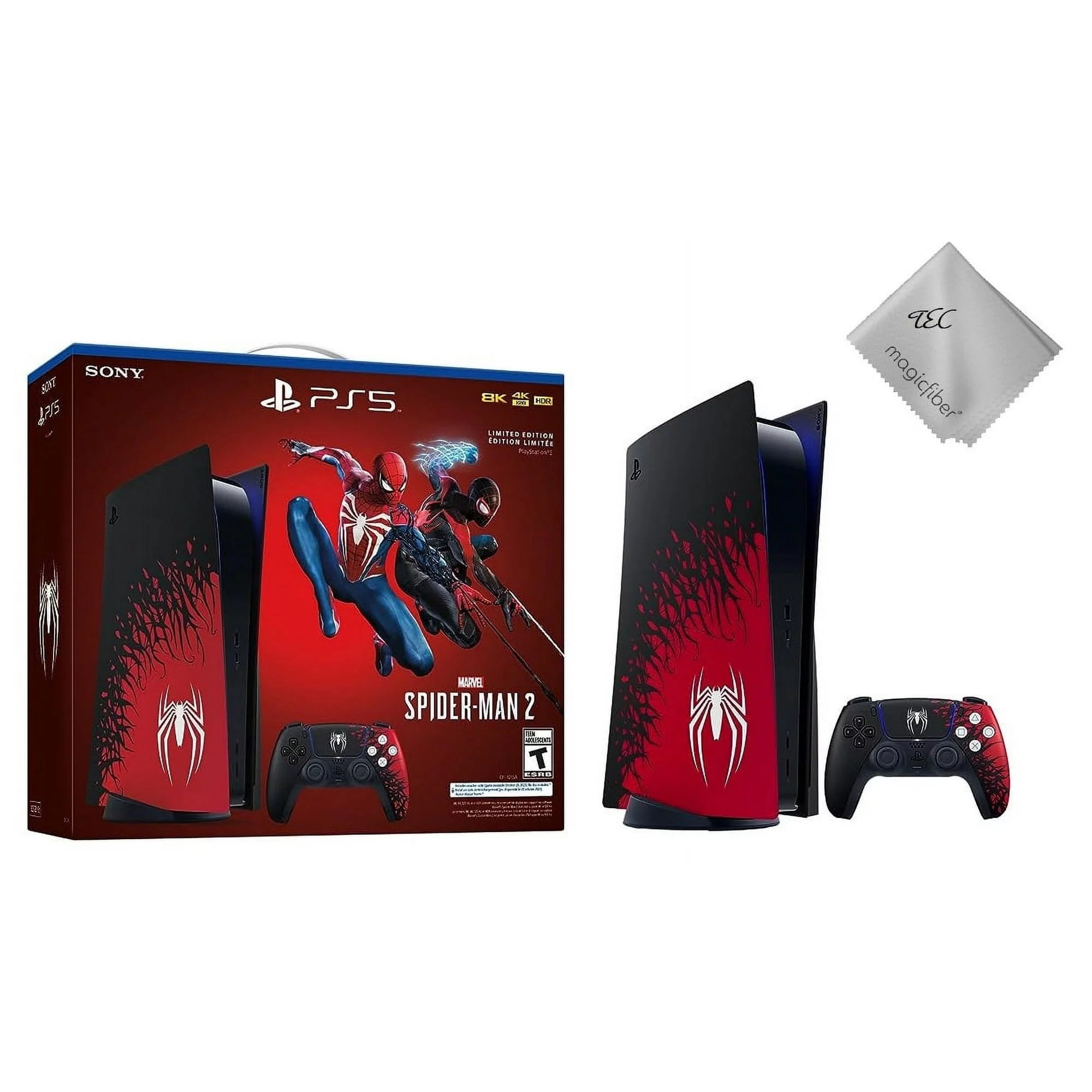 PlayStation 5 Gaming Console (Disc Version) with Marvel’s Spider-Man 2 Bundle T3429