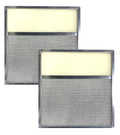 2-Pack 11 x 12 x 3/8 Aluminum Range Hood Grease Filters C165337