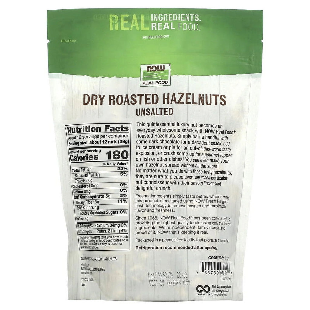Hazelnuts, Dry Roasted & Unsalted, 16 oz L189755