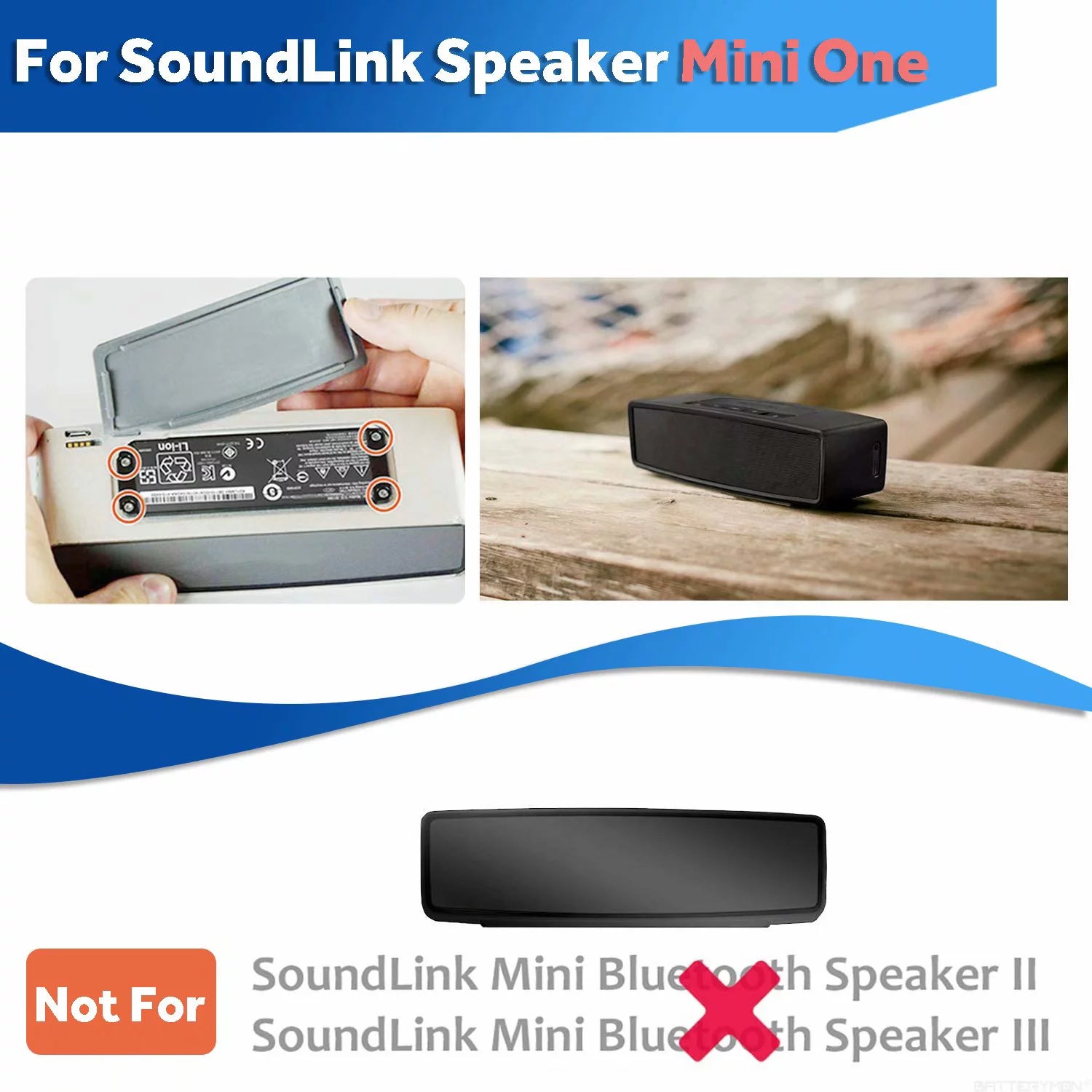 7.4V 2900mAh Replacement Battery for Boses SoundLink Mini Bluetooth Speaker L4189