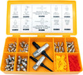 Grease Fitting Replacement Kit with SAE and Metric Zerks, Multi-Tools, Fitting Caps V17086