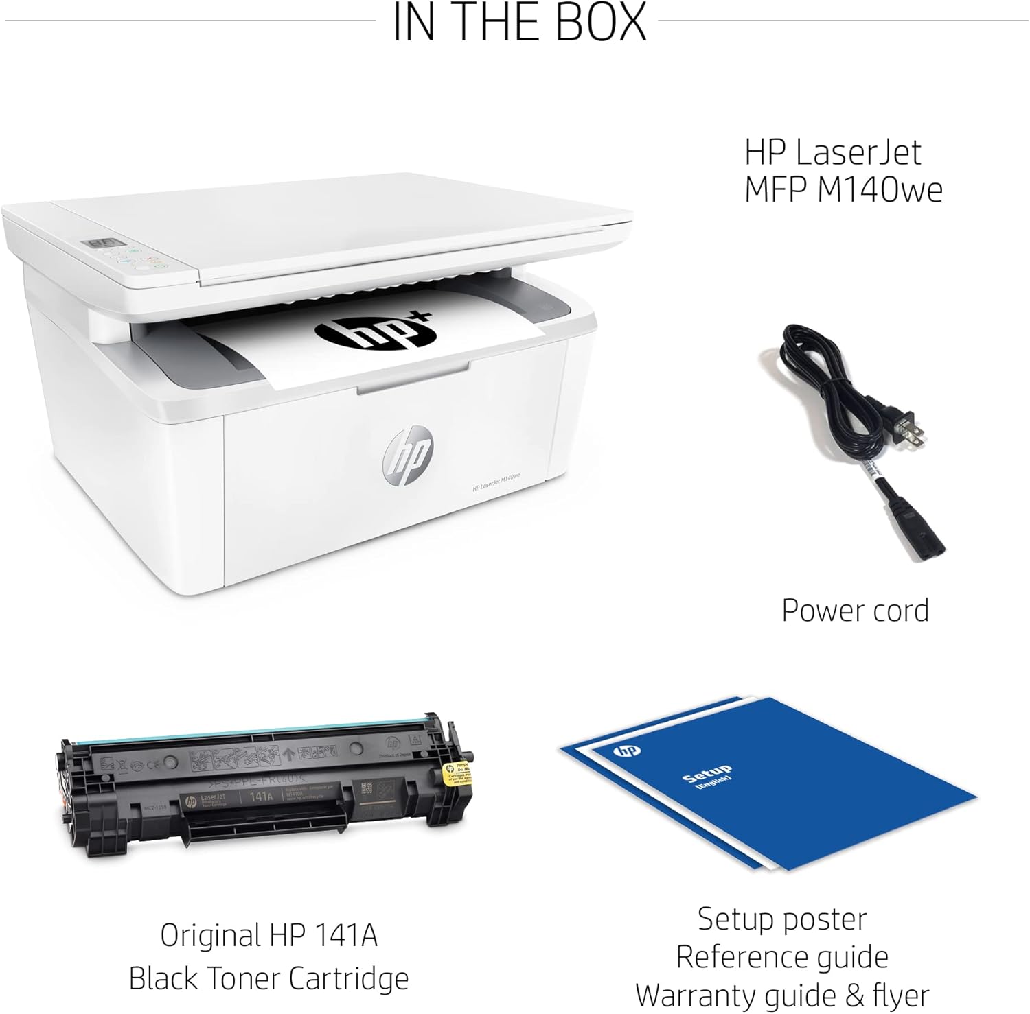 Black & White Wireless All-in-One Printer F78065