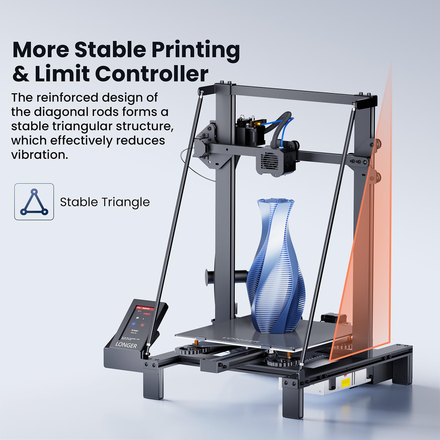 FDM 3D Printer with Large Build Size 11.8x11.8x15.7in V228