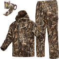 Camouflage Hunting Hoodie Jacket and Pants Windproof Coat R467466