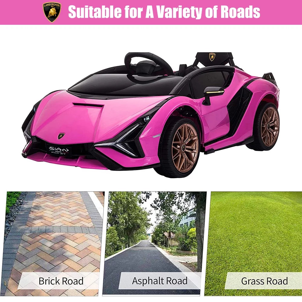 Pink 12V Electric Ride on Car with Remote Control C431061